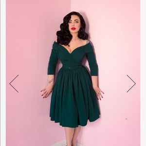 Vixen by Micheline Pitt Hunter Green Starlet Swing